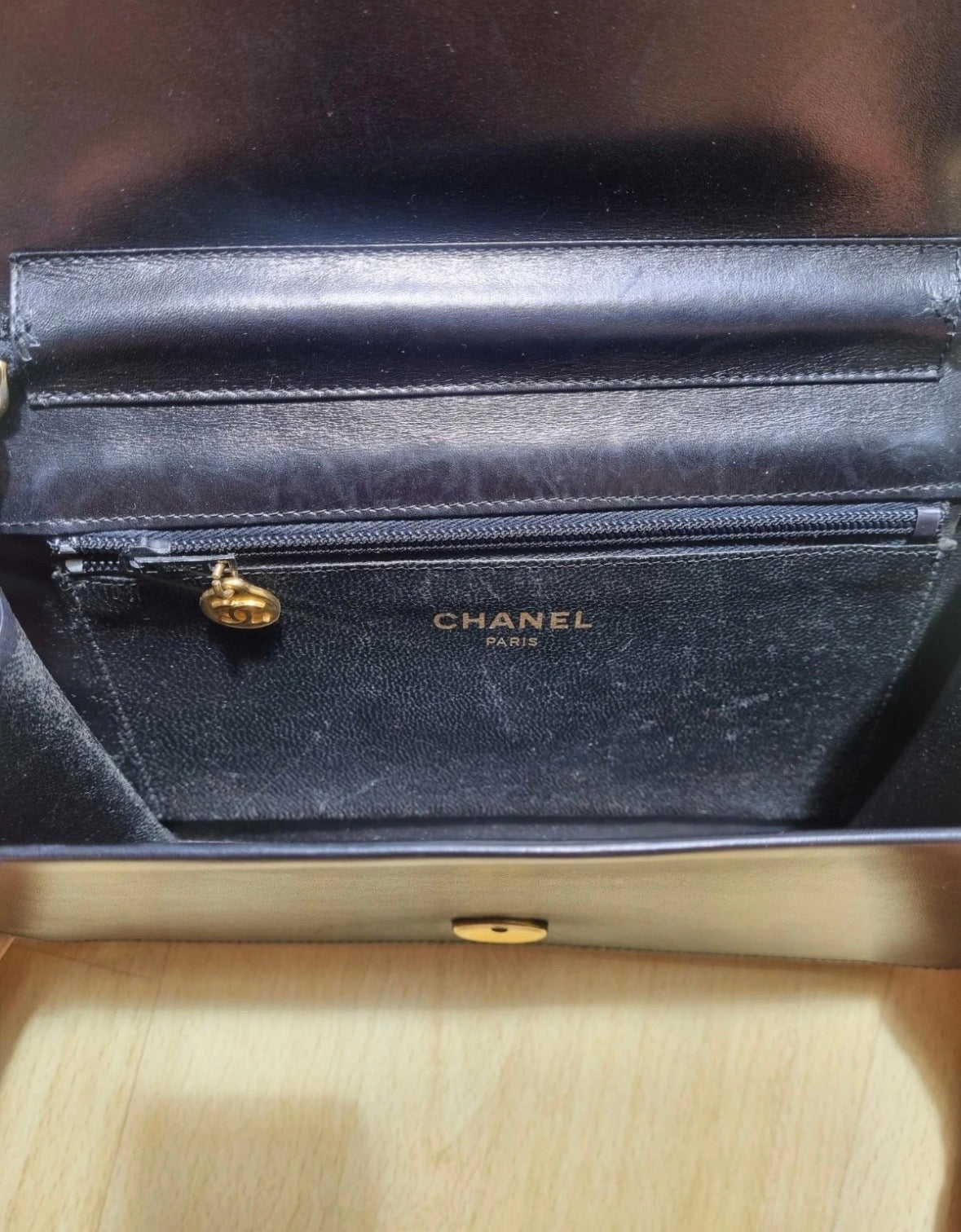 Sac Chanel vintage cuir noir