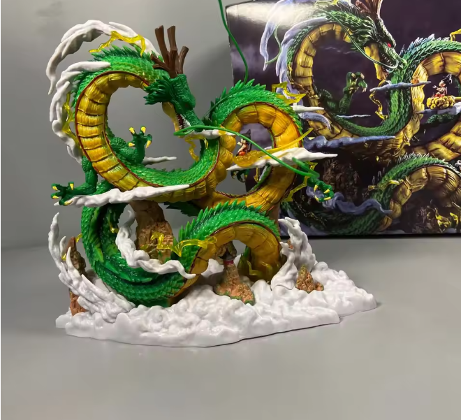 Figurine Dragon Ball Shenron en PVC, 24cm, Goku et Shenron