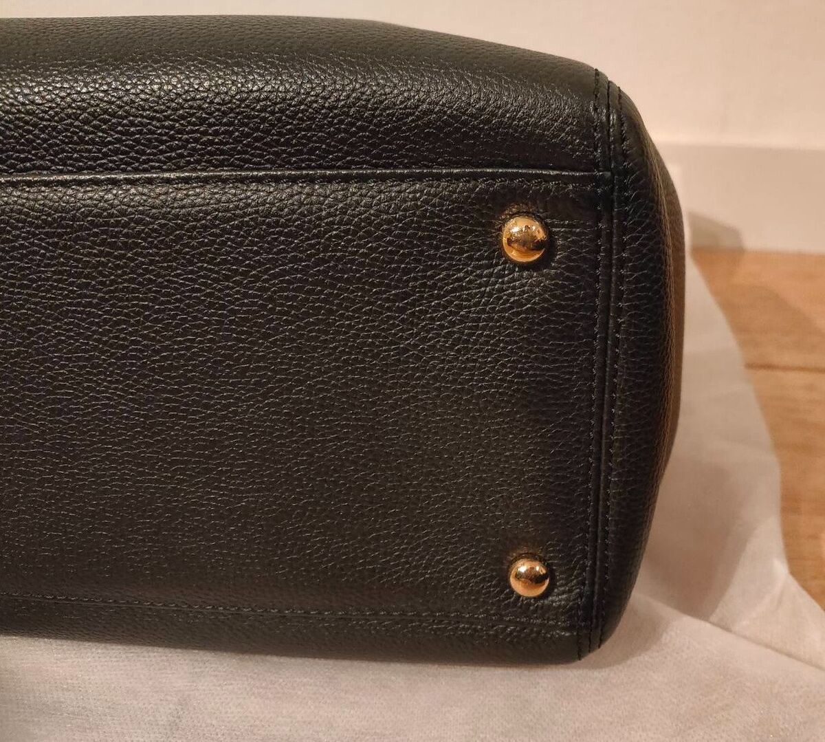 Sac fourre-tout exécutif d'occasion en cuir caviar noir CHANEL petit authentique