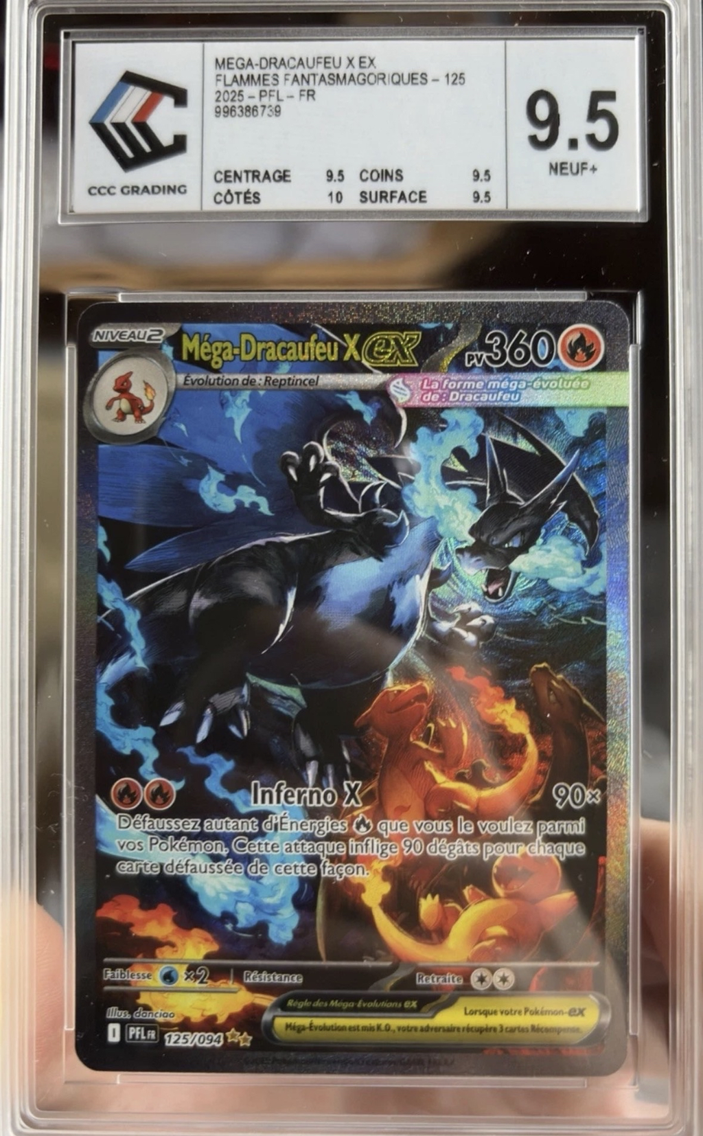 Mega Dracaufeu X ex 125/094 CCC 9.5