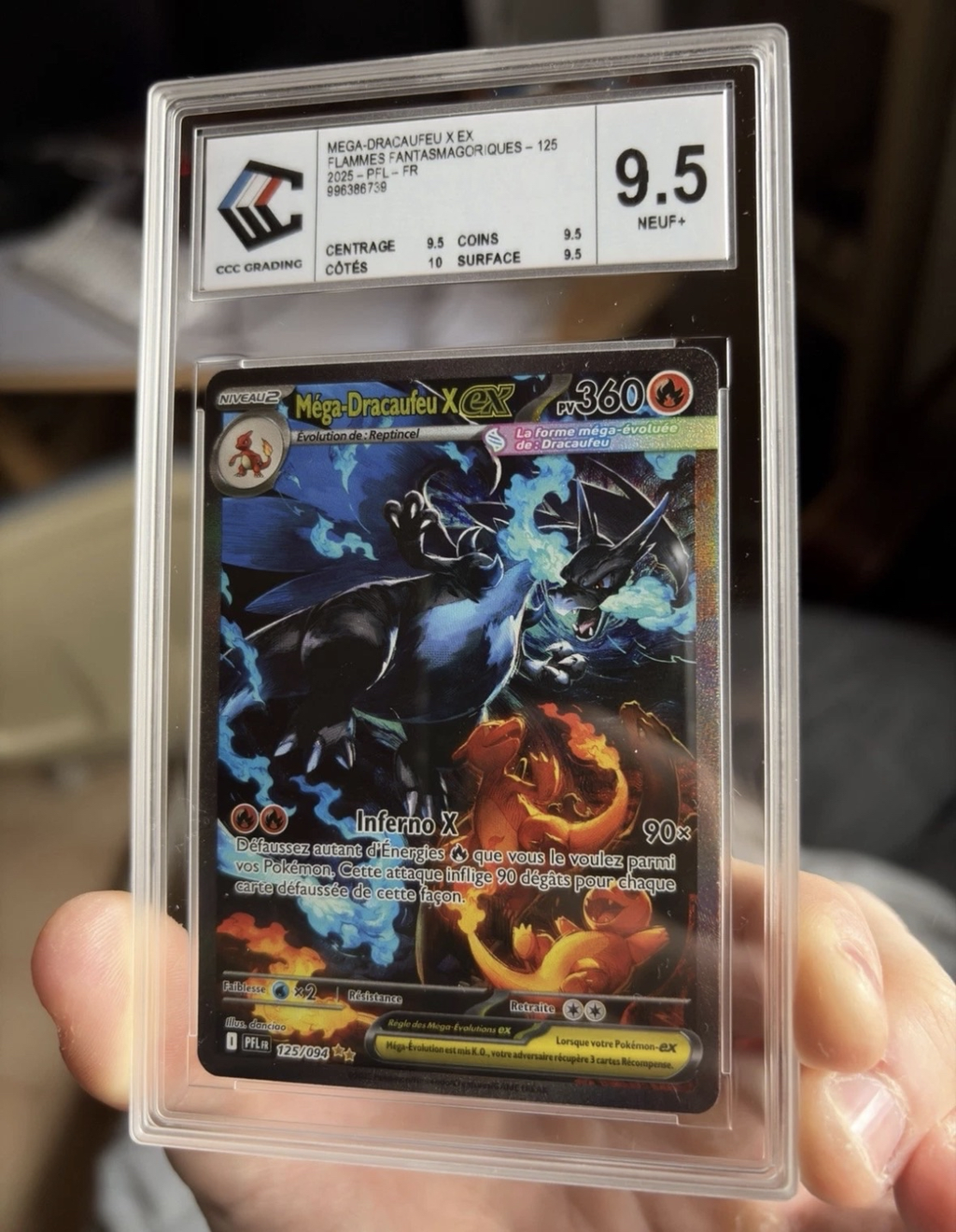 Mega Dracaufeu X ex 125/094 CCC 9.5